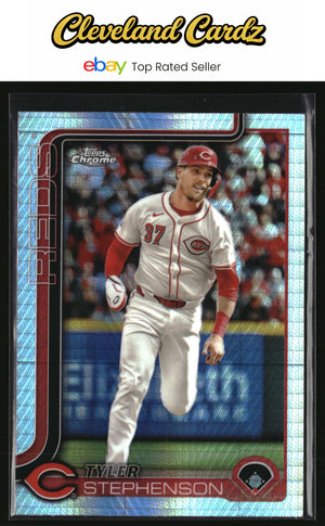2025 Topps Chrome #112 Tyler Stephenson Prism Refractor