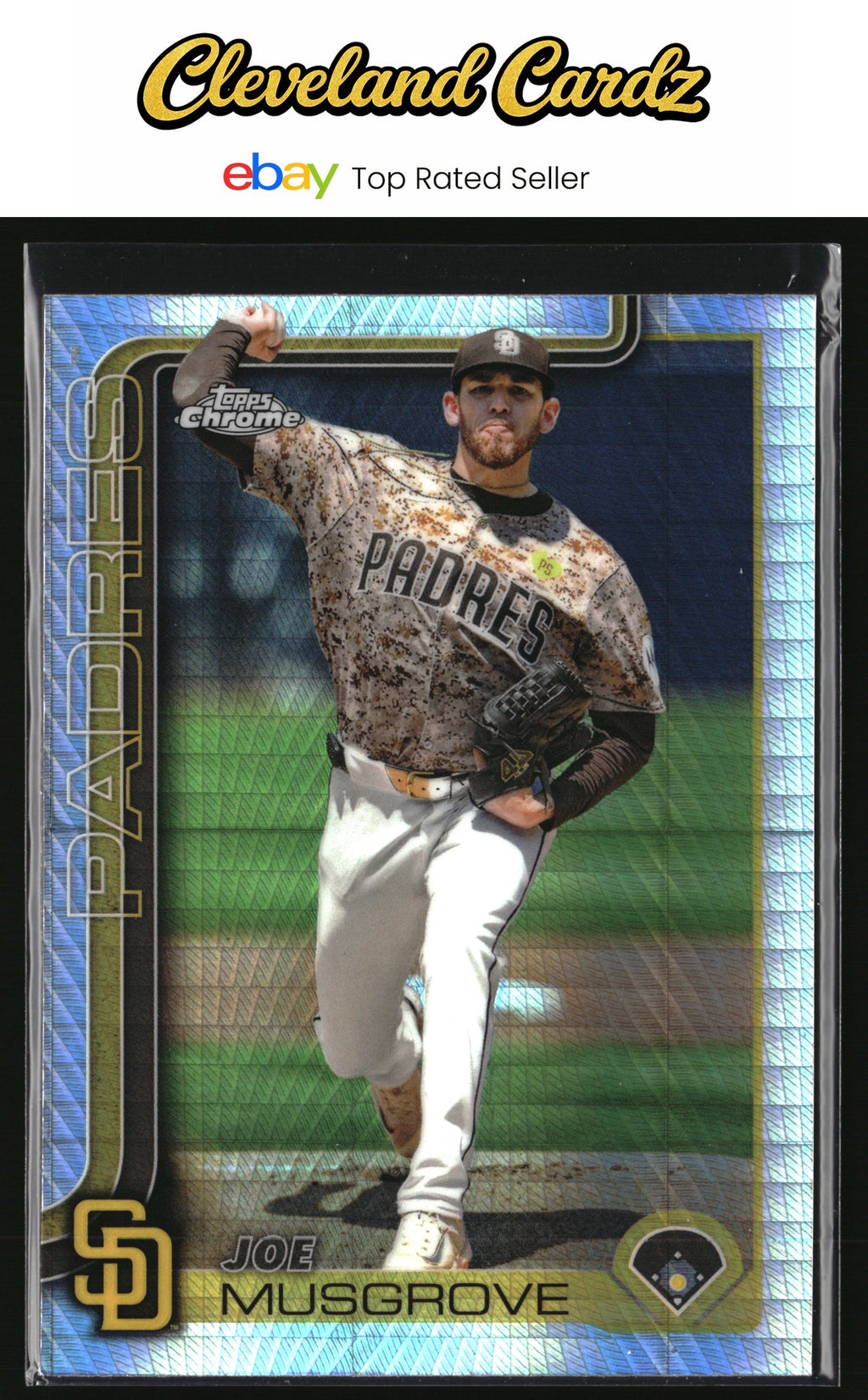 2025 Topps Chrome #55 Joe Musgrove Prism Refractor