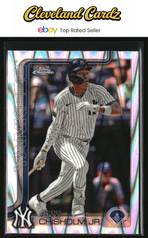 2025 Topps Chrome #283 Jazz Chisholm Jr. RayWave Refractor