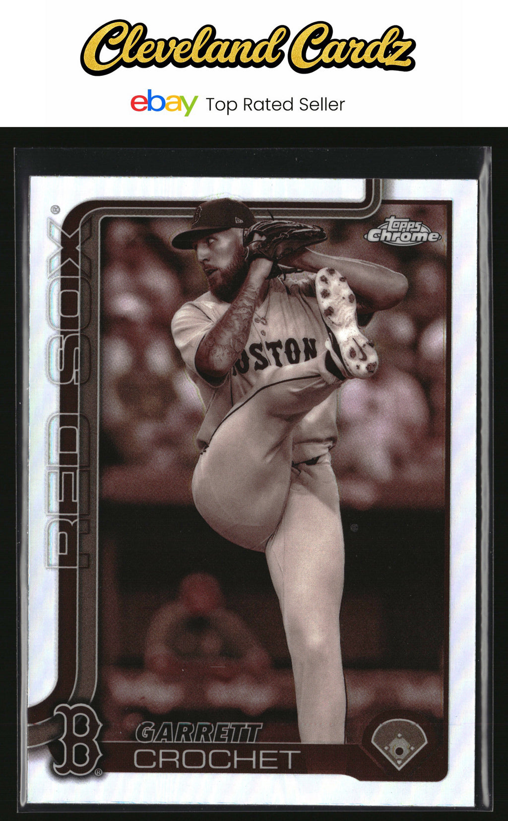 2025 Topps Chrome #264 Garrett Crochet Sepia Refractor