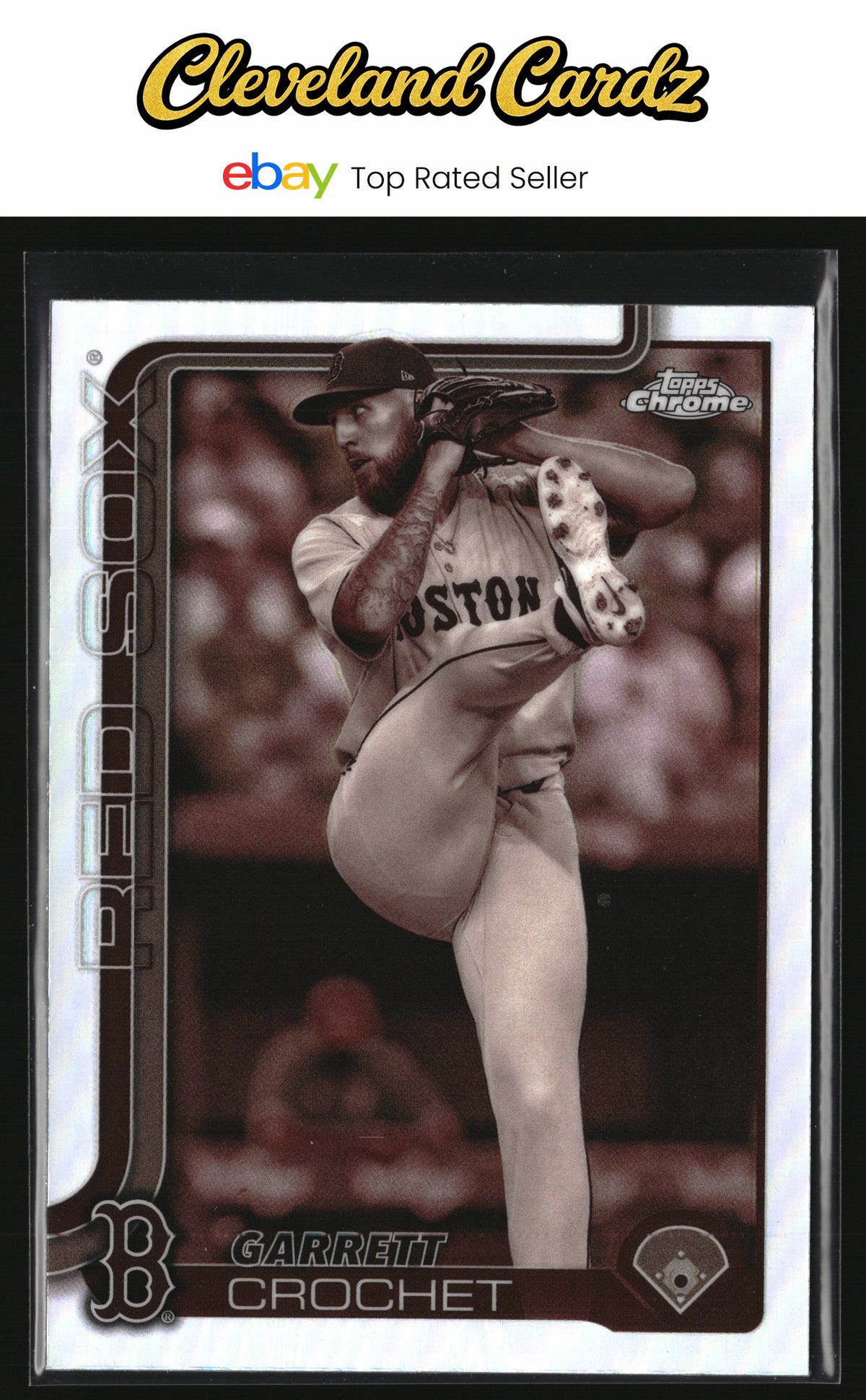 2025 Topps Chrome #264 Garrett Crochet Sepia Refractor