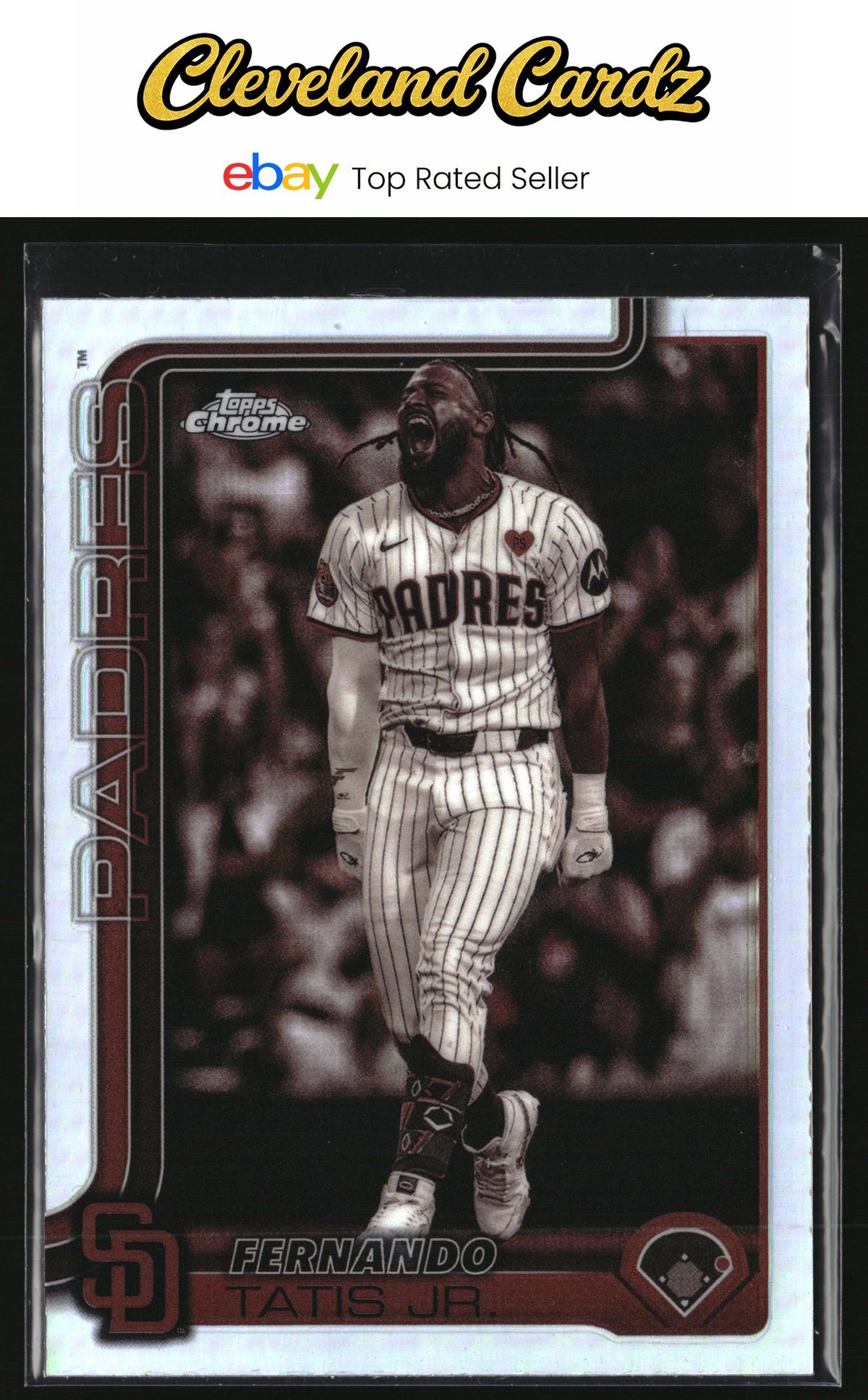 2025 Topps Chrome #159 Fernando Tatis Jr. Sepia Refractor