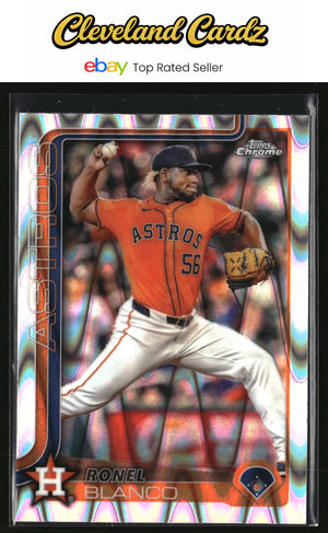 2025 Topps Chrome #292 Ronel Blanco RayWave Refractor