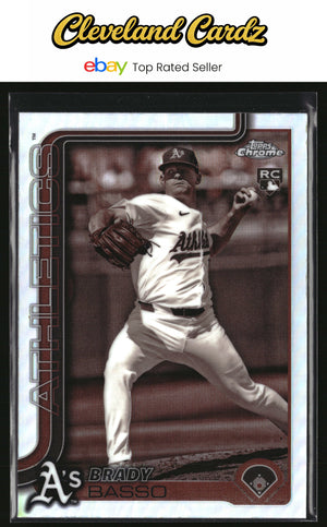 2025 Topps Chrome #205 Brady Basso Sepia Refractor