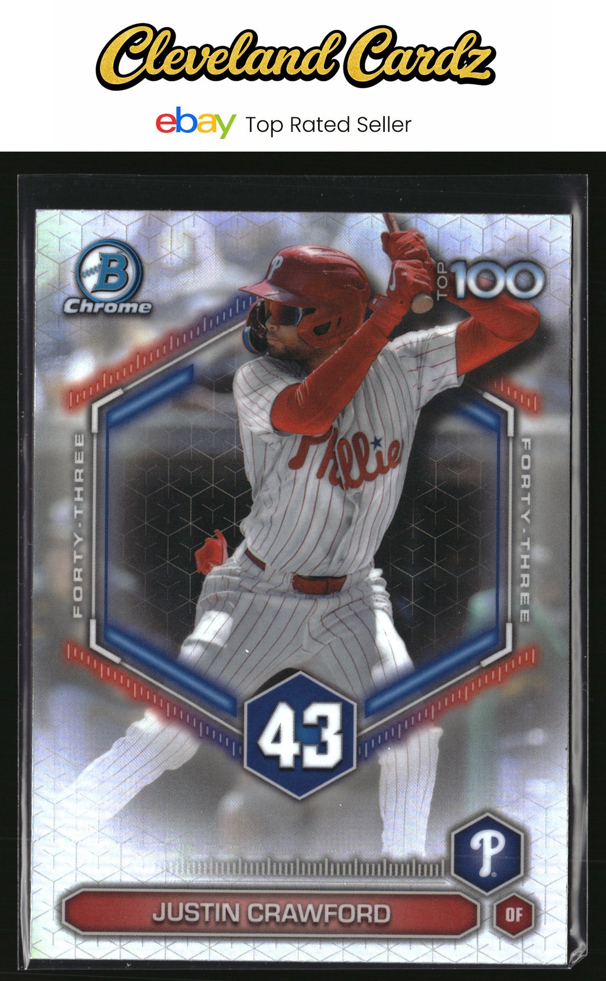 2026 Bowman #BTP-43 Justin Crawford Bowman Scouts' Top 100
