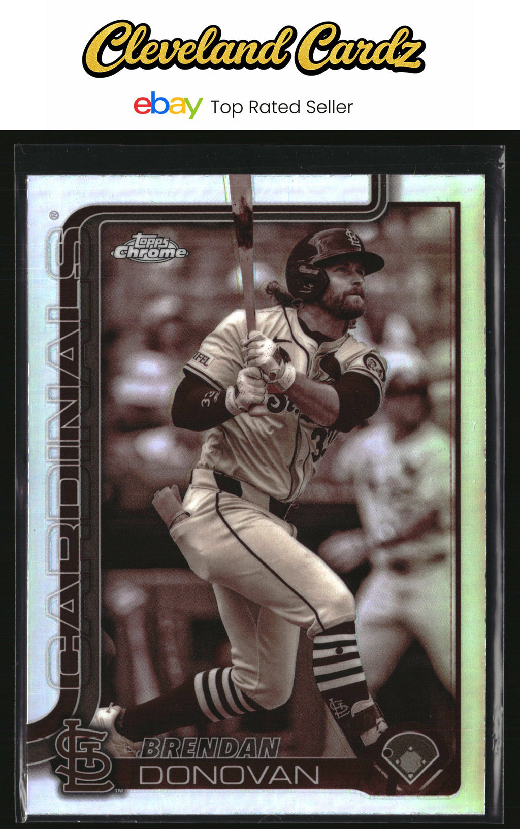 2025 Topps Chrome #233 Brendan Donovan Sepia Refractor