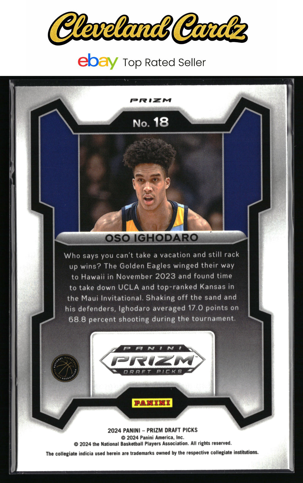 2024 Panini Prizm Draft Picks #18 Oso Ighodaro Prizm Silver