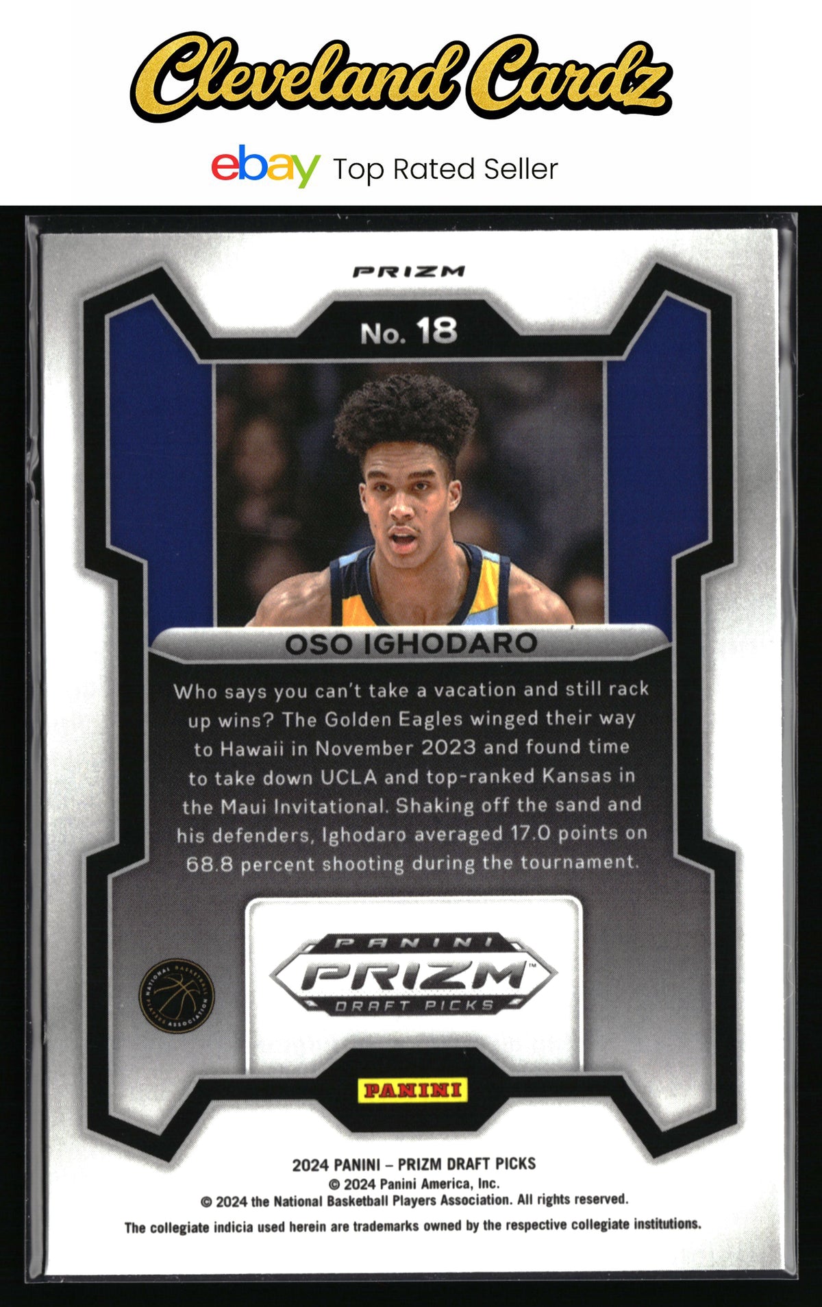 2024 Panini Prizm Draft Picks #18 Oso Ighodaro Prizm Silver