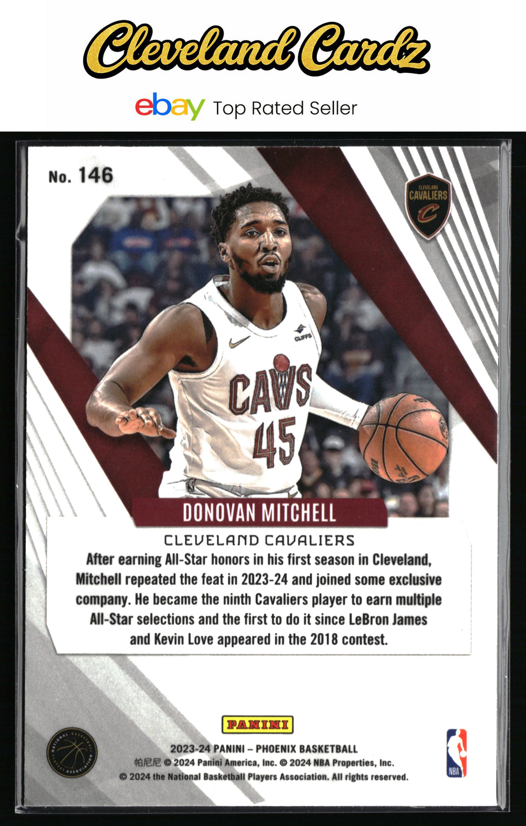 2023-24 Panini Phoenix #146 Donovan Mitchell Silver