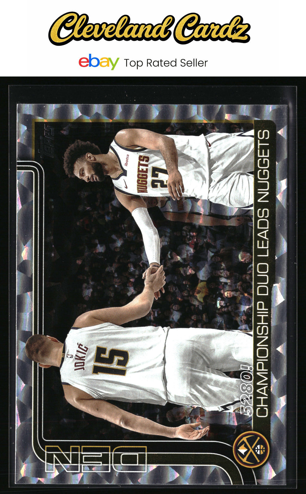 2025-26 Topps #286 5280!: Championship Duo Leads Nuggets Crackleboard