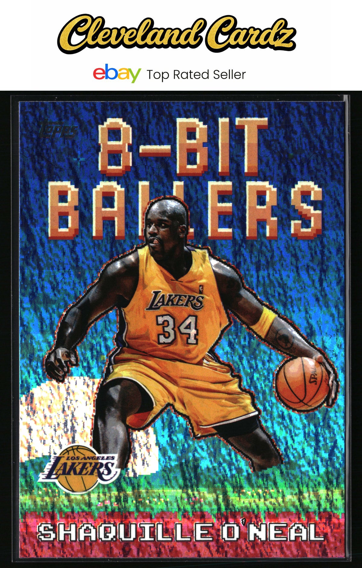 2025-26 Topps #8B-21 Shaquille O'Neal 8-Bit Ballers Holo Foil