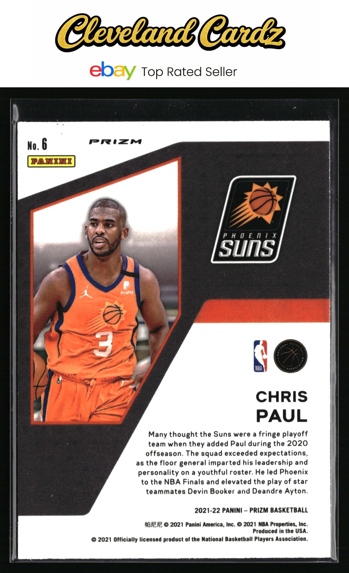 2021-22 Panini Prizm #6 Chris Paul Mindset Fast Break
