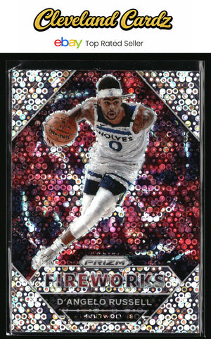 2020-21 Panini Prizm #9 D'Angelo Russell Fireworks Fast Break