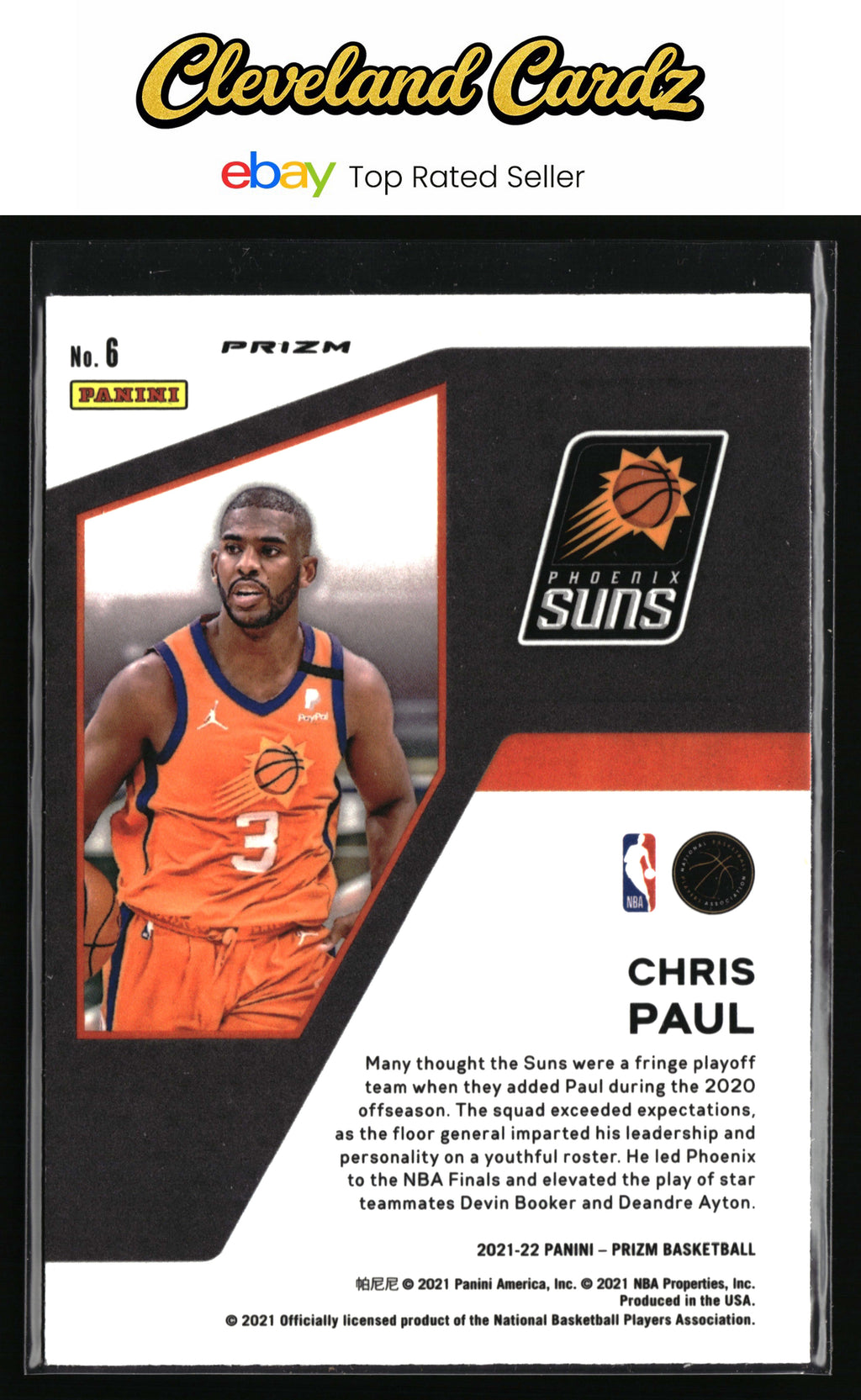 2021-22 Panini Prizm #6 Chris Paul Mindset Fast Break