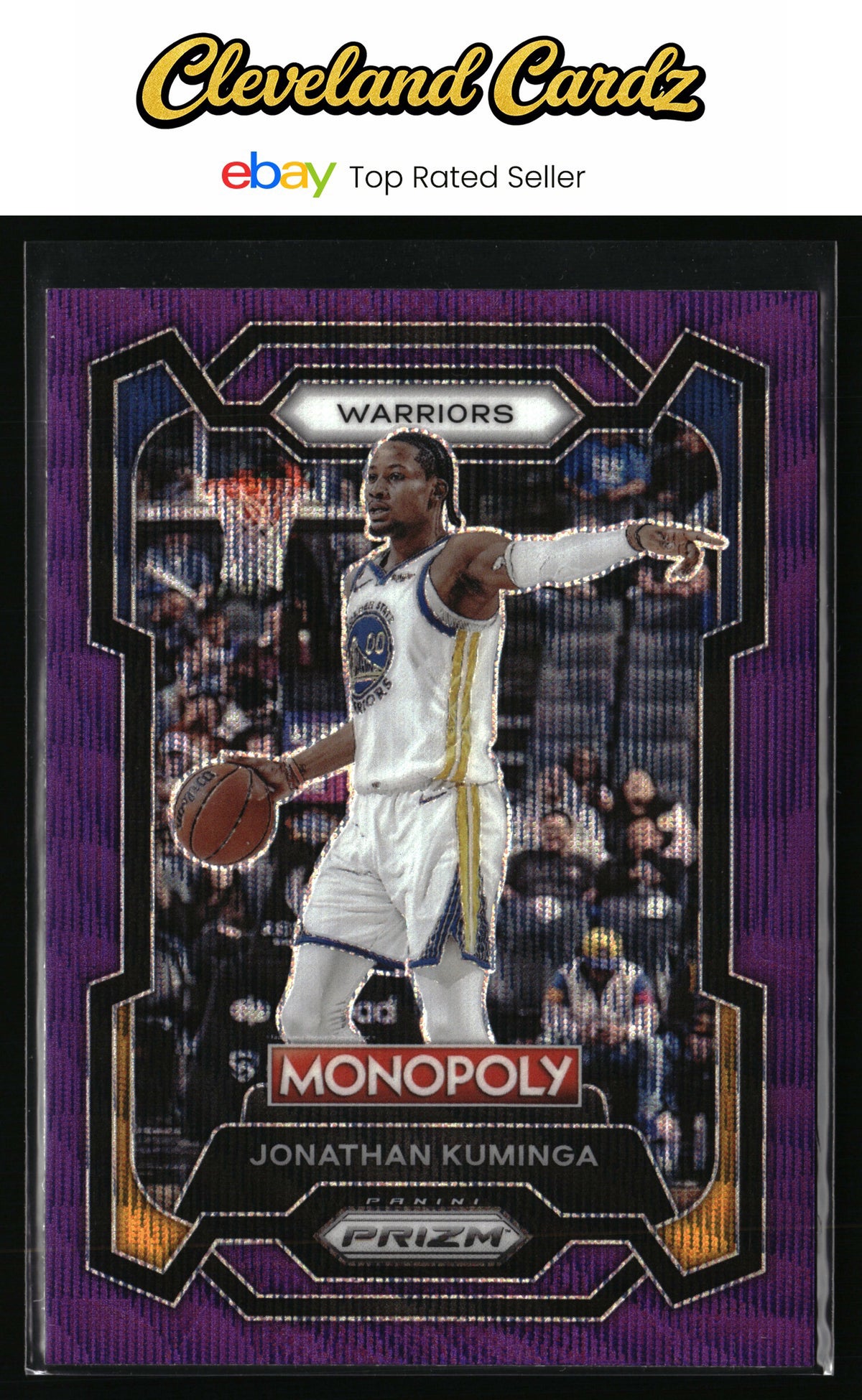 2023-24 Panini Prizm Monopoly #30 Jonathan Kuminga Purple