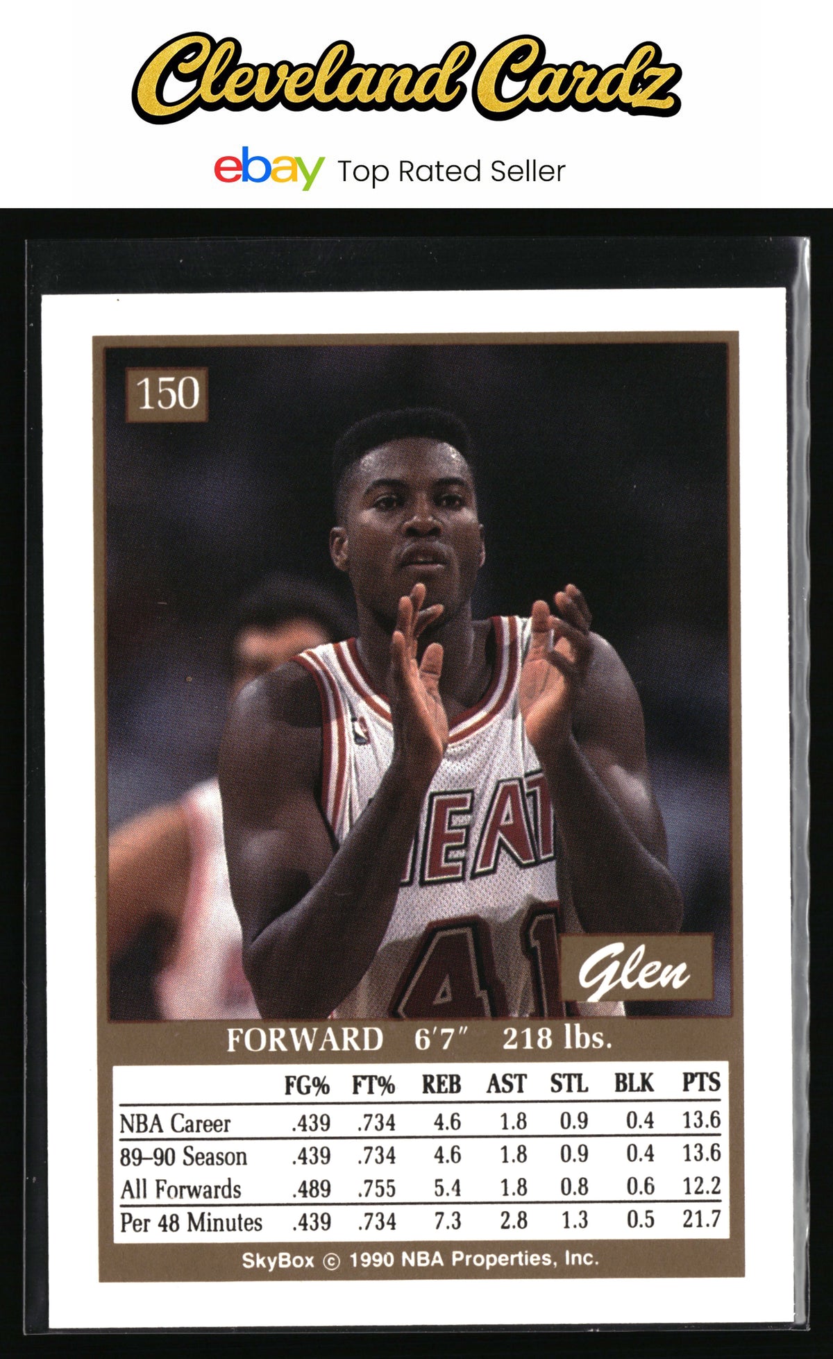 1990-91 SkyBox #150 Glen Rice