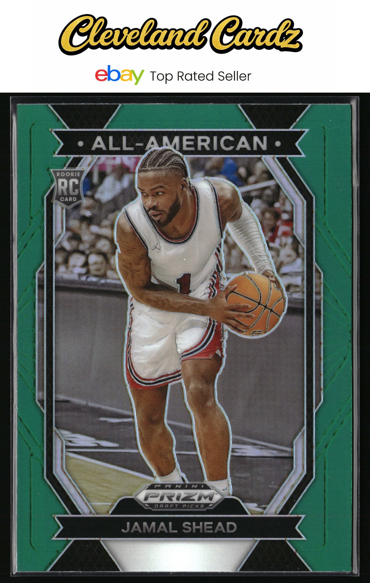 2024 Panini Prizm Draft Picks #17 Jamal Shead All-American Prizm Green
