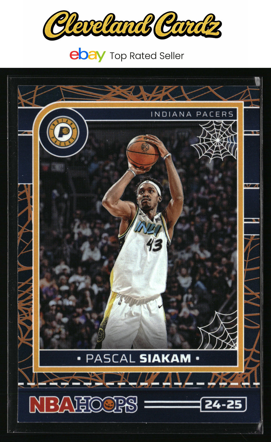 2024-25 Hoops Haunted Hoops #219 Pascal Siakam Holo Webs