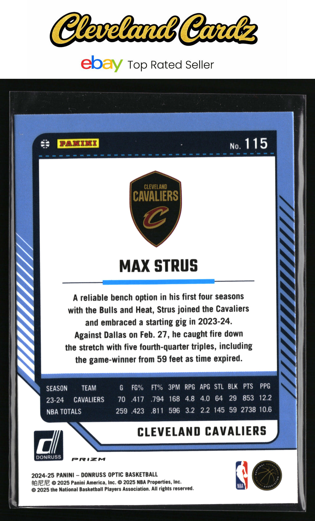 2024-25 Donruss Optic #115 Max Strus Holo