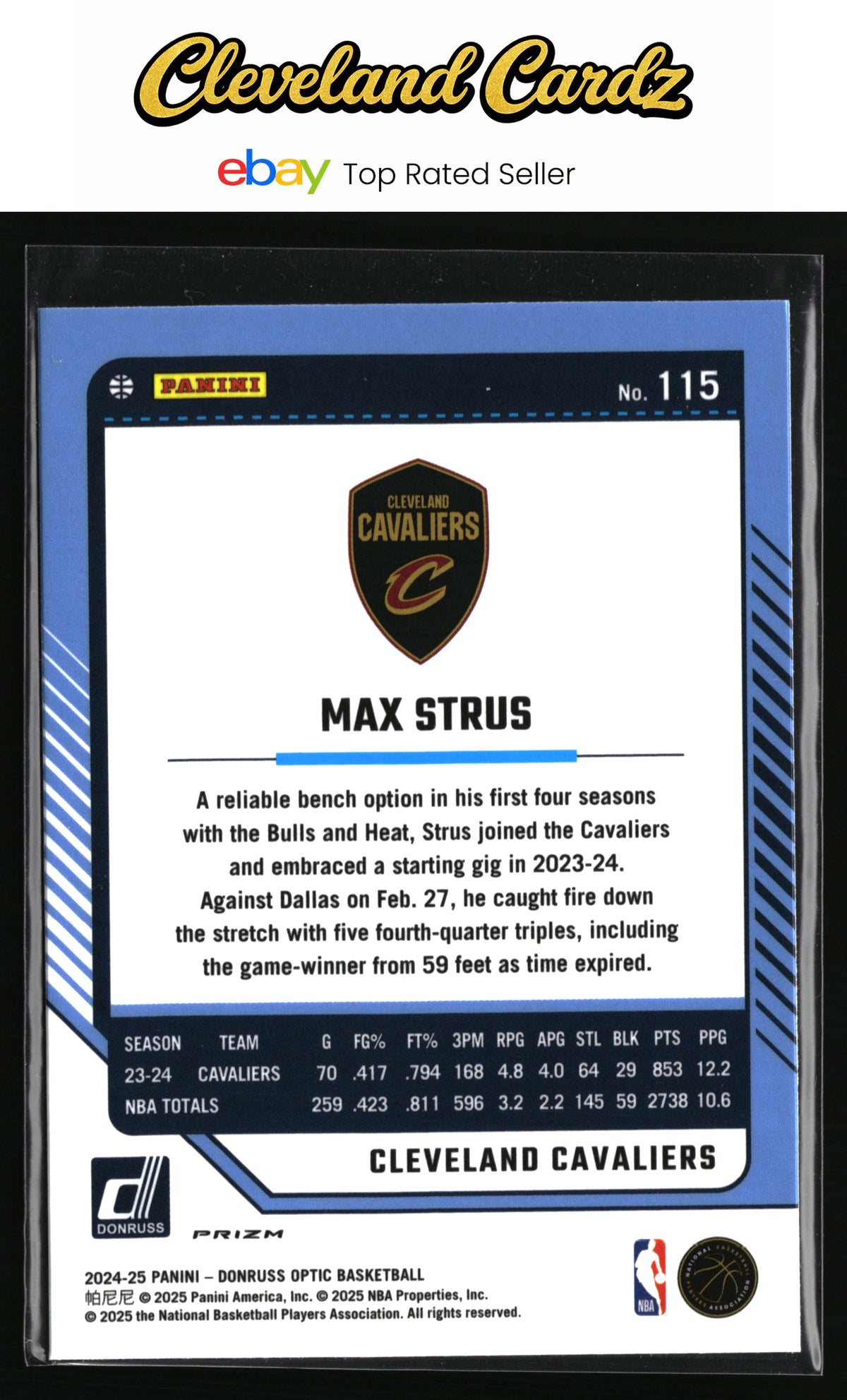 2024-25 Donruss Optic #115 Max Strus Holo