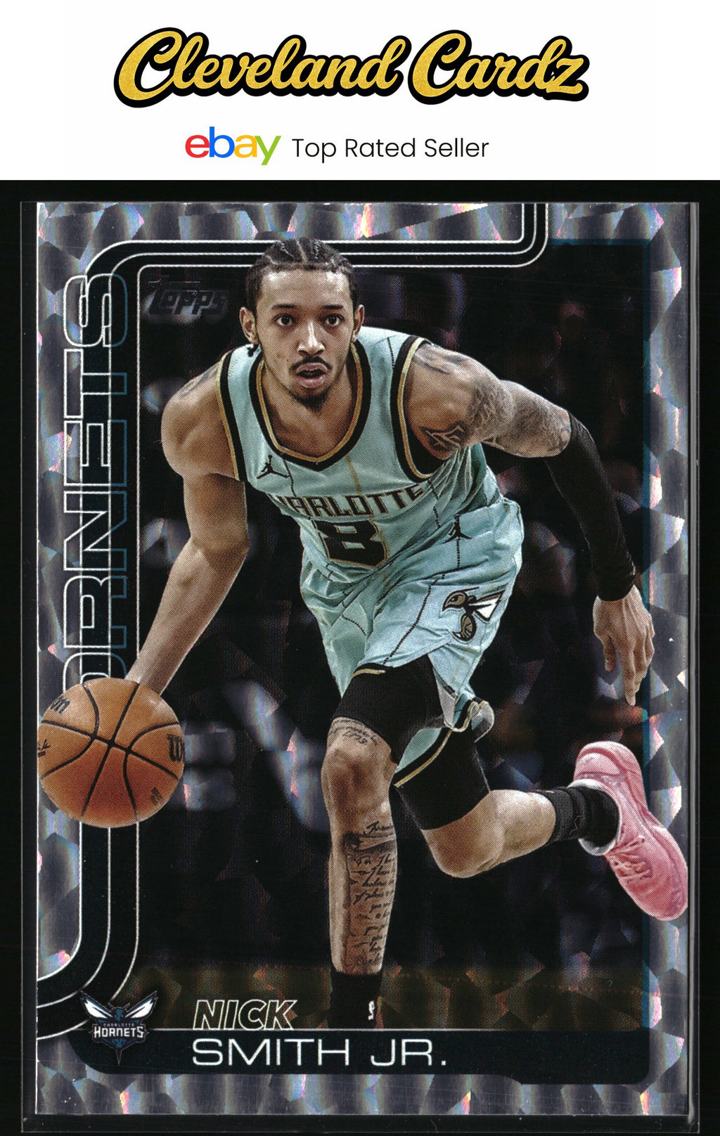 2025-26 Topps #72 Nick Smith Jr. Crackleboard