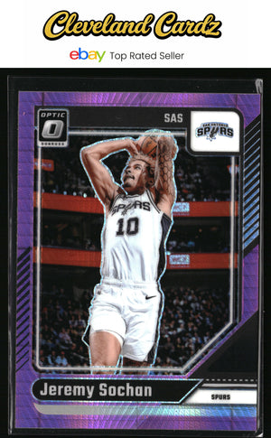 2024-25 Donruss Optic #196 Jeremy Sochan Hyper Pink