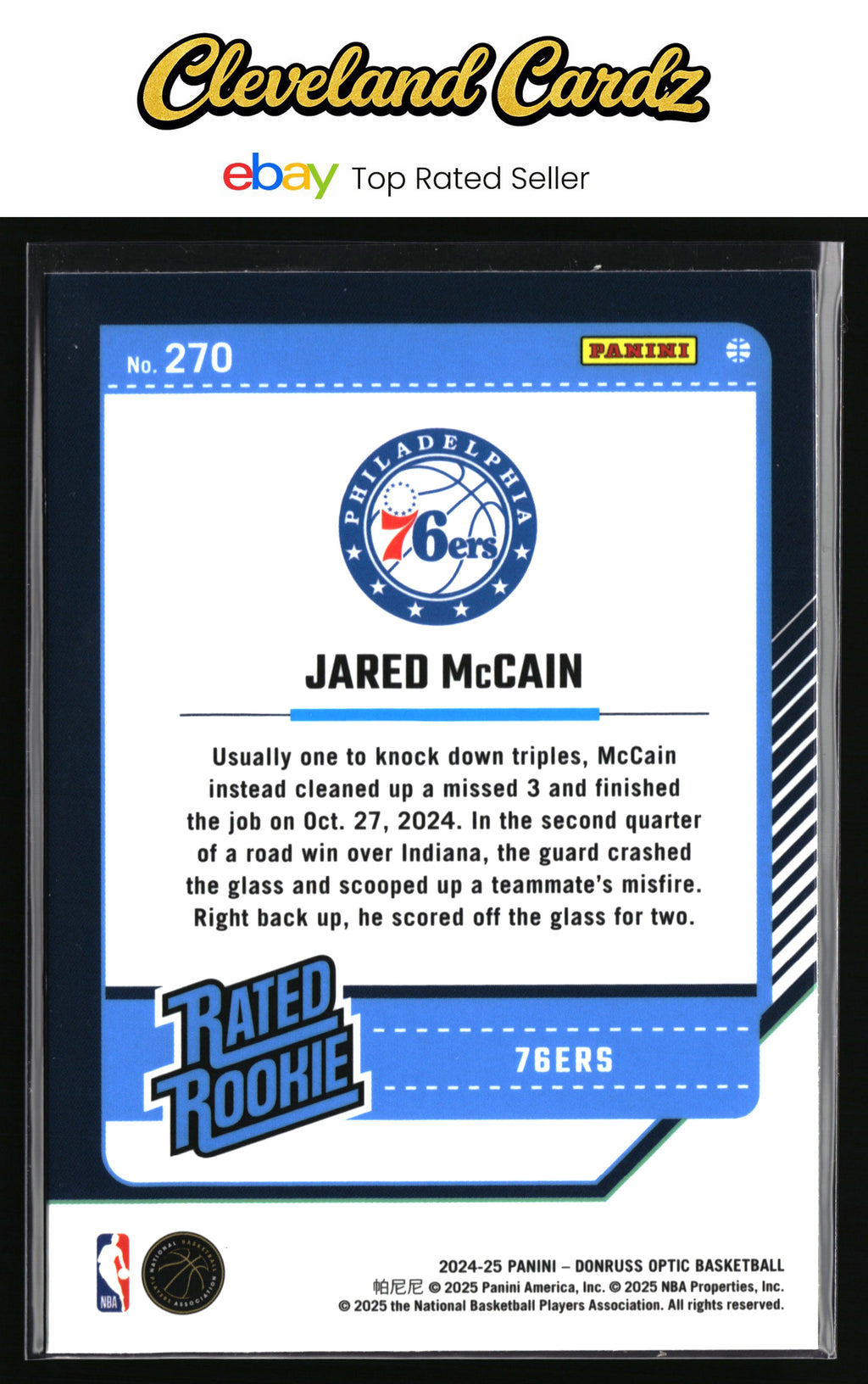 2024-25 Donruss Optic #270 Jared McCain