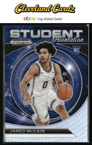 2024 Panini Prizm Draft Picks #20 Jared McCain Student Orientation Prizm Silver