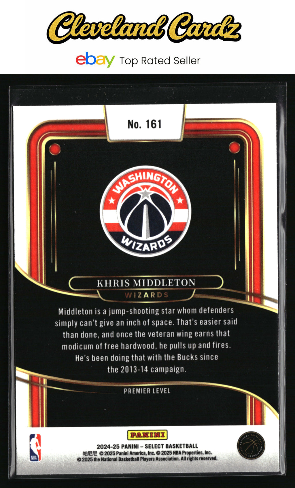 2024-25 Panini Select #161 Khris Middleton Blue