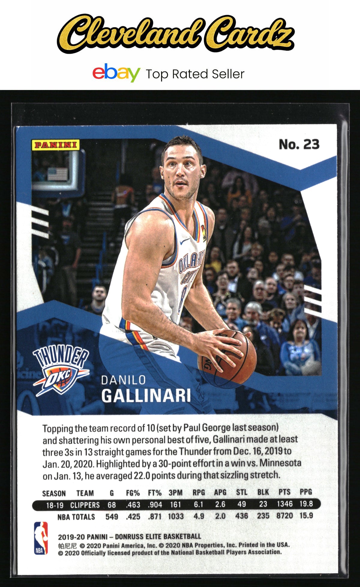 2019-20 Donruss Elite #23 Danilo Gallinari