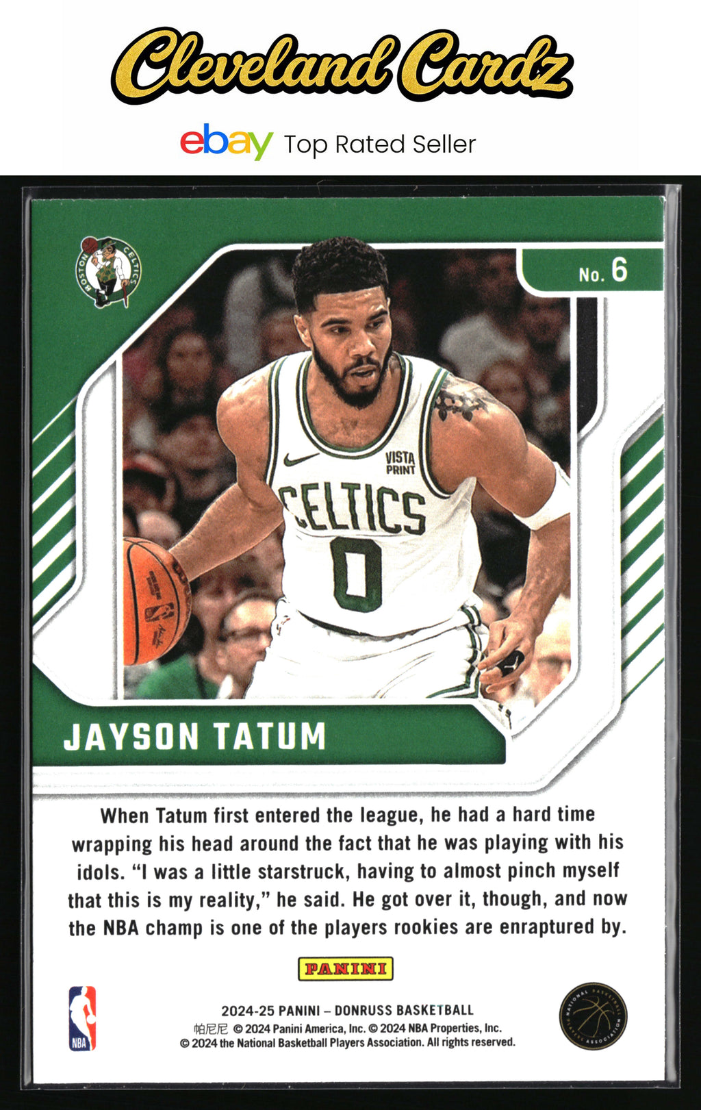 2024-25 Donruss #6 Jayson Tatum Franchise Features