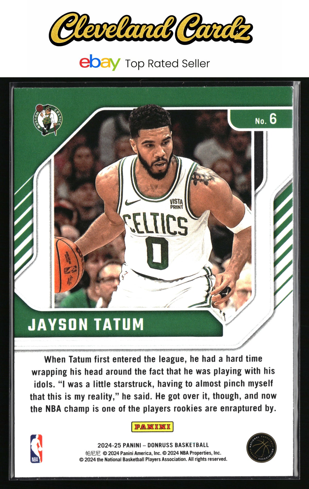 2024-25 Donruss #6 Jayson Tatum Franchise Features