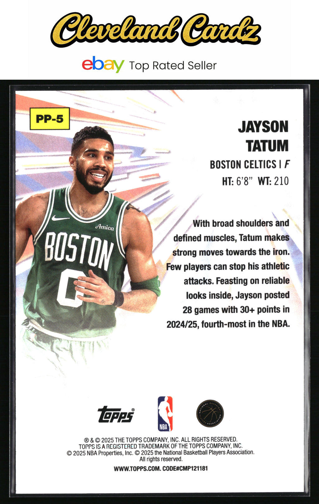 2025-26 Topps #PP-5 Jayson Tatum Power Players