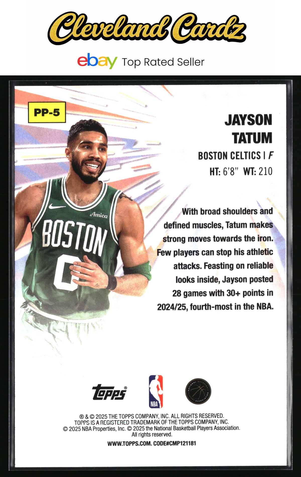 2025-26 Topps #PP-5 Jayson Tatum Power Players