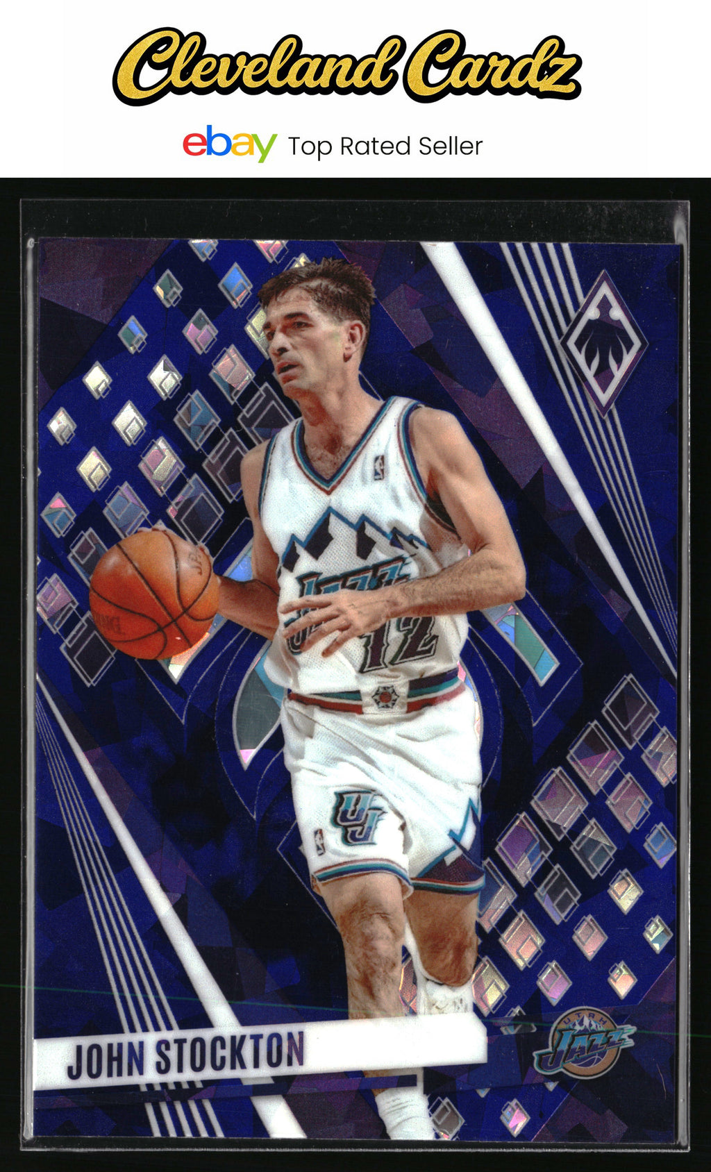 2023-24 Panini Phoenix #10 John Stockton Phoenix Blue Ice