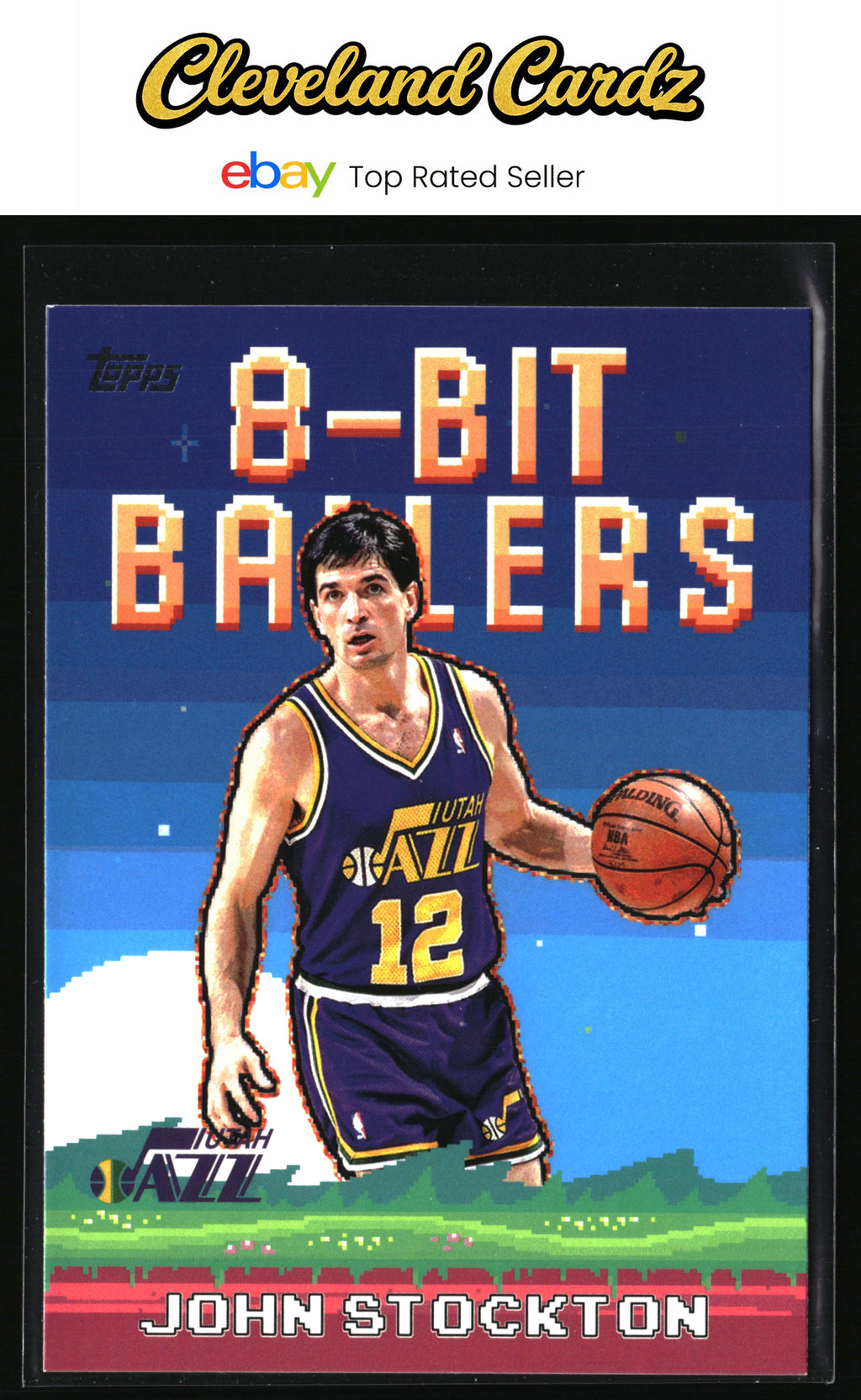 2025-26 Topps #8B-24 John Stockton 8-Bit Ballers