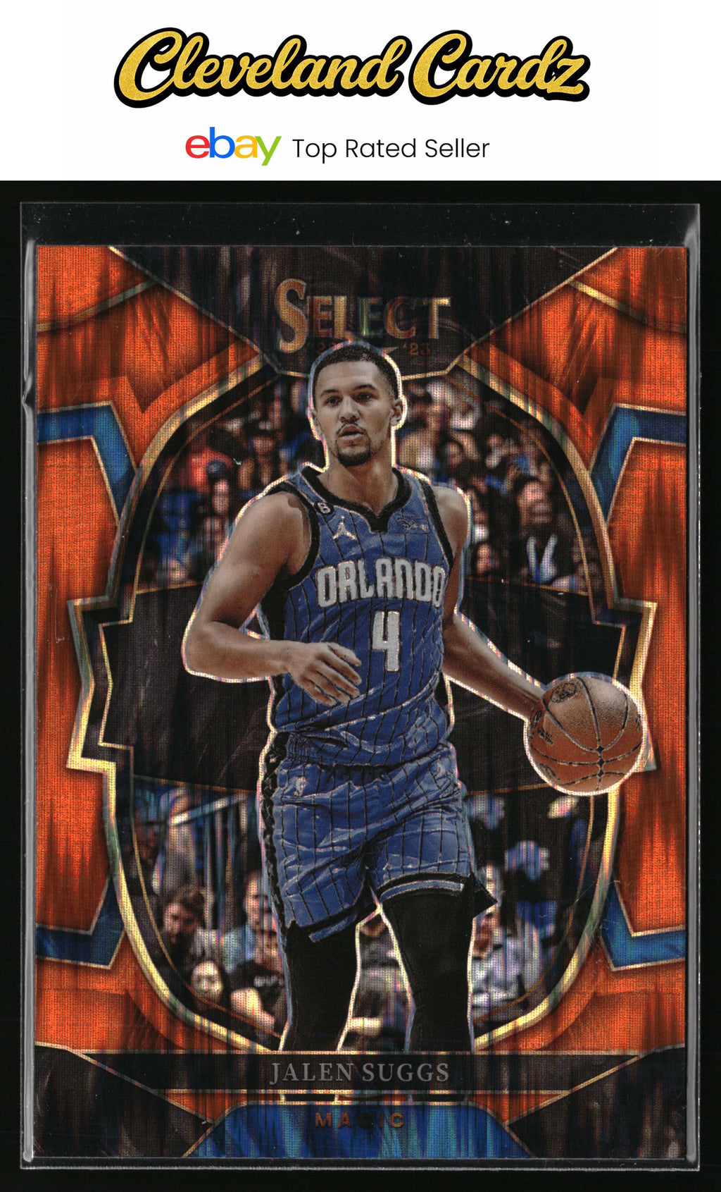 2022-23 Panini Select #3 Jalen Suggs Orange Flash Prizm