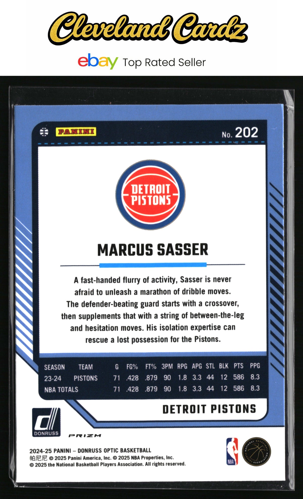 2024-25 Donruss Optic #202 Marcus Sasser Hyper Pink