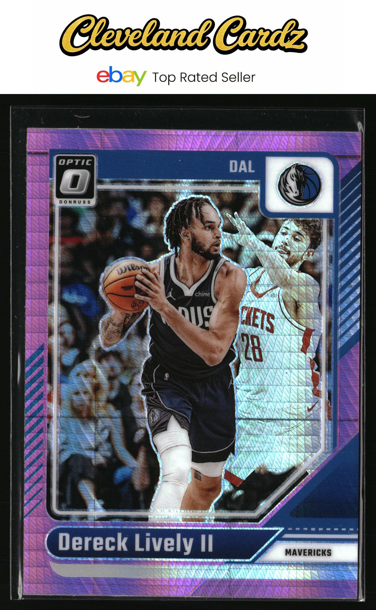 2024-25 Donruss Optic #44 Dereck Lively II Hyper Pink