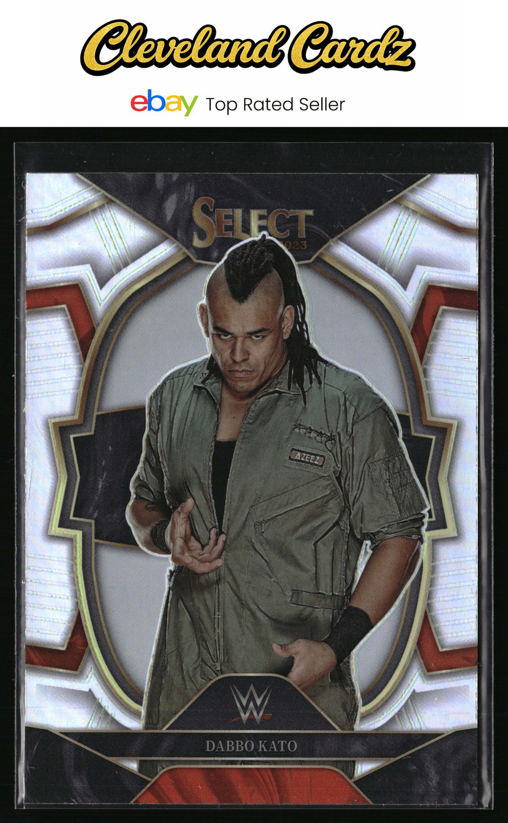 2023 Panini Select WWE #53 Dabba-Kato Silver Prizm