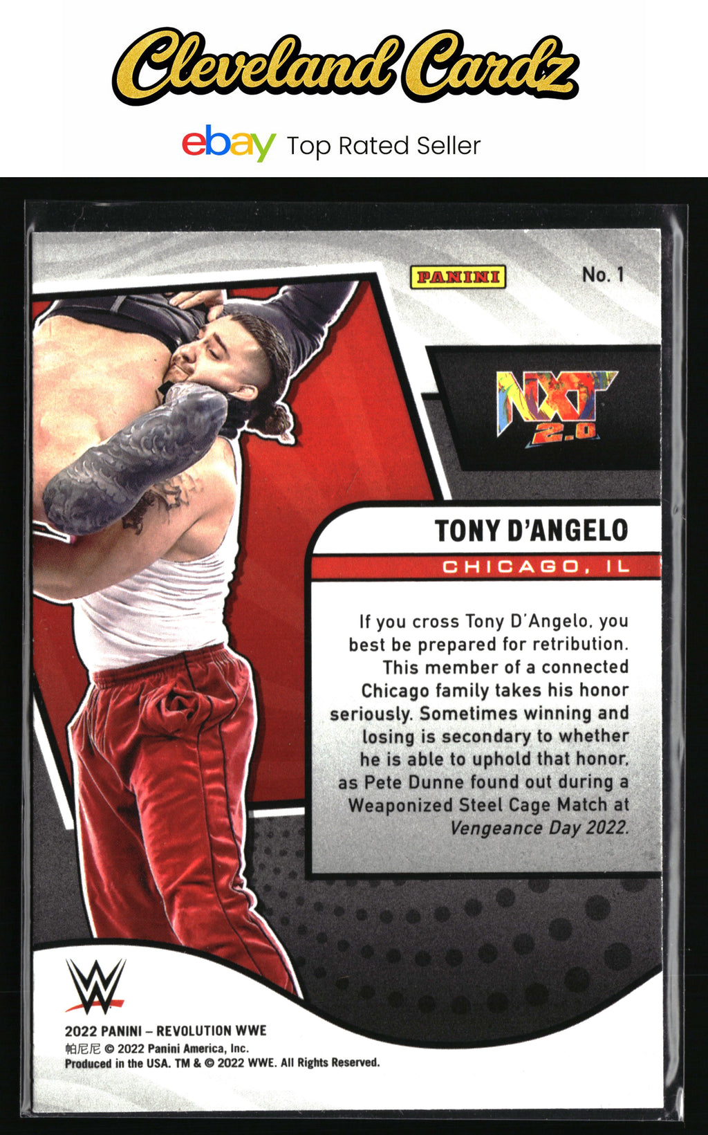 2022 Panini Revolution WWE #1 Tony D'Angelo