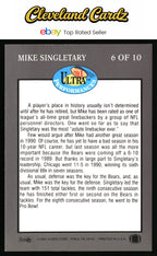 1991 Ultra #6 Mike Singletary Ultra Performances