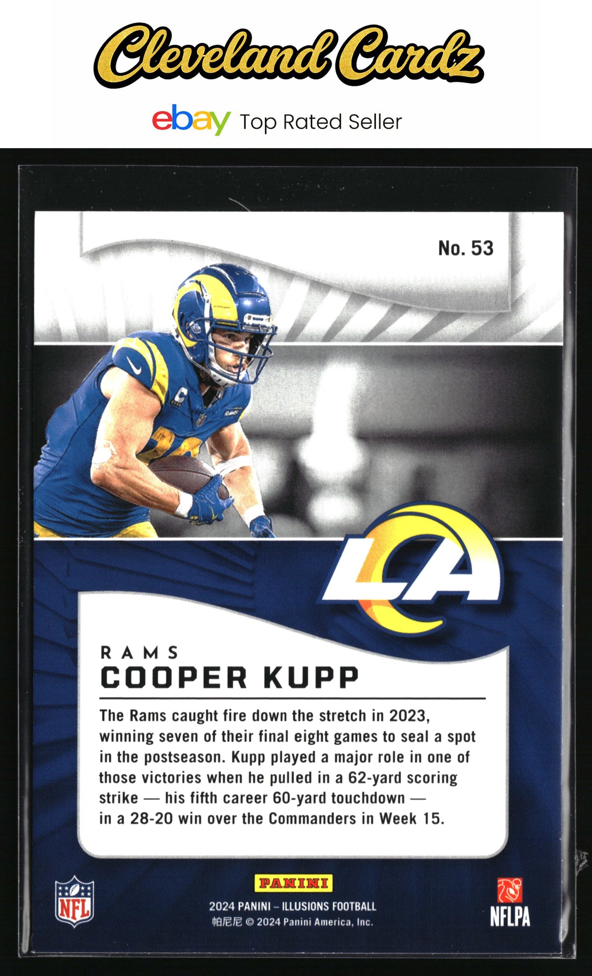 2024 Panini Illusions #53 Cooper Kupp Emerald Trophy Collection