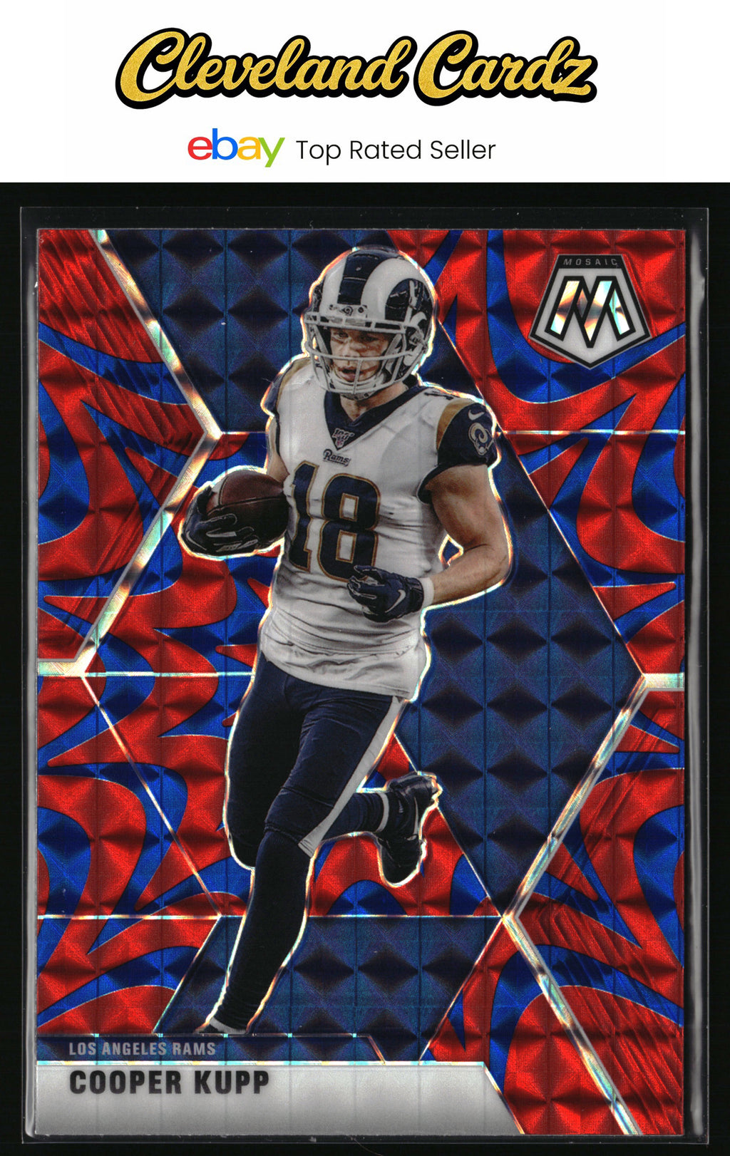 2020 Panini Mosaic #116 Cooper Kupp Prizm Reactive Blue
