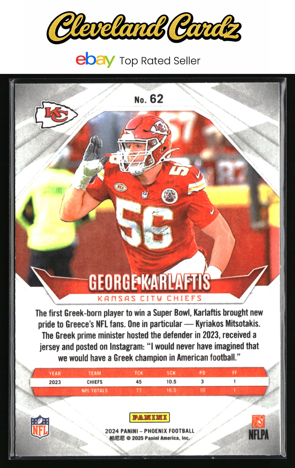2024 Panini Phoenix #62 George Karlaftis