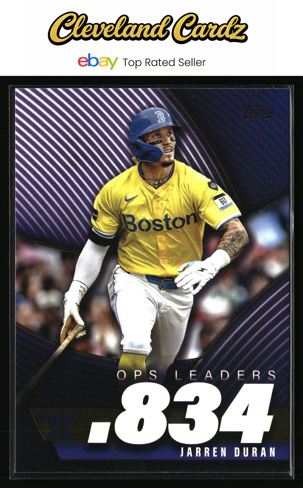 2025 Topps #OPS-22 Jarren Duran OPS Leaders