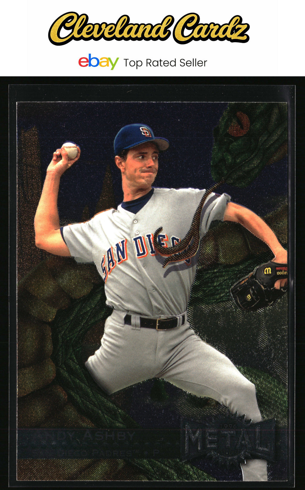 1996 Metal Universe #231 Andy Ashby Platinum