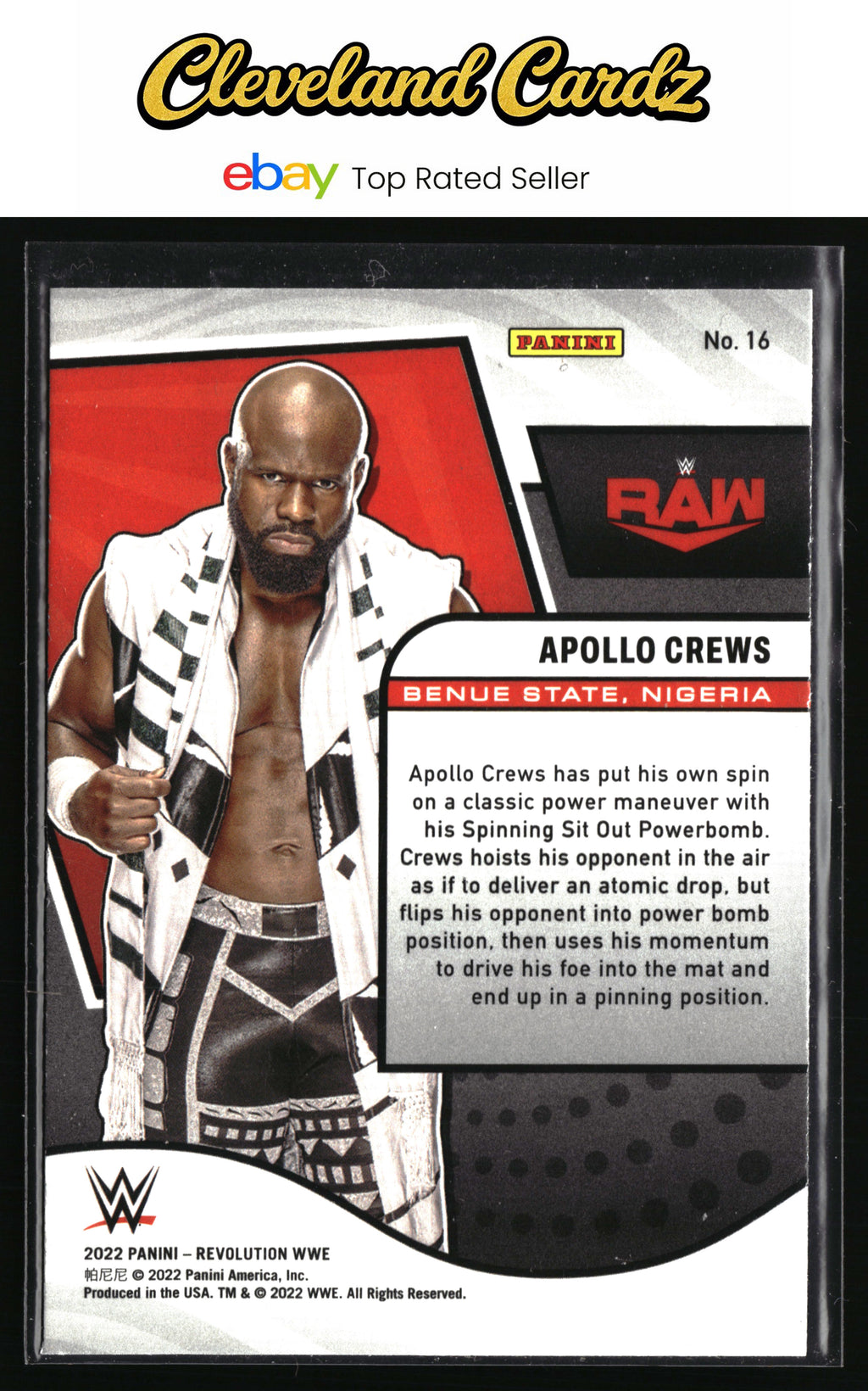 2022 Panini Revolution WWE #16 Apollo Crews