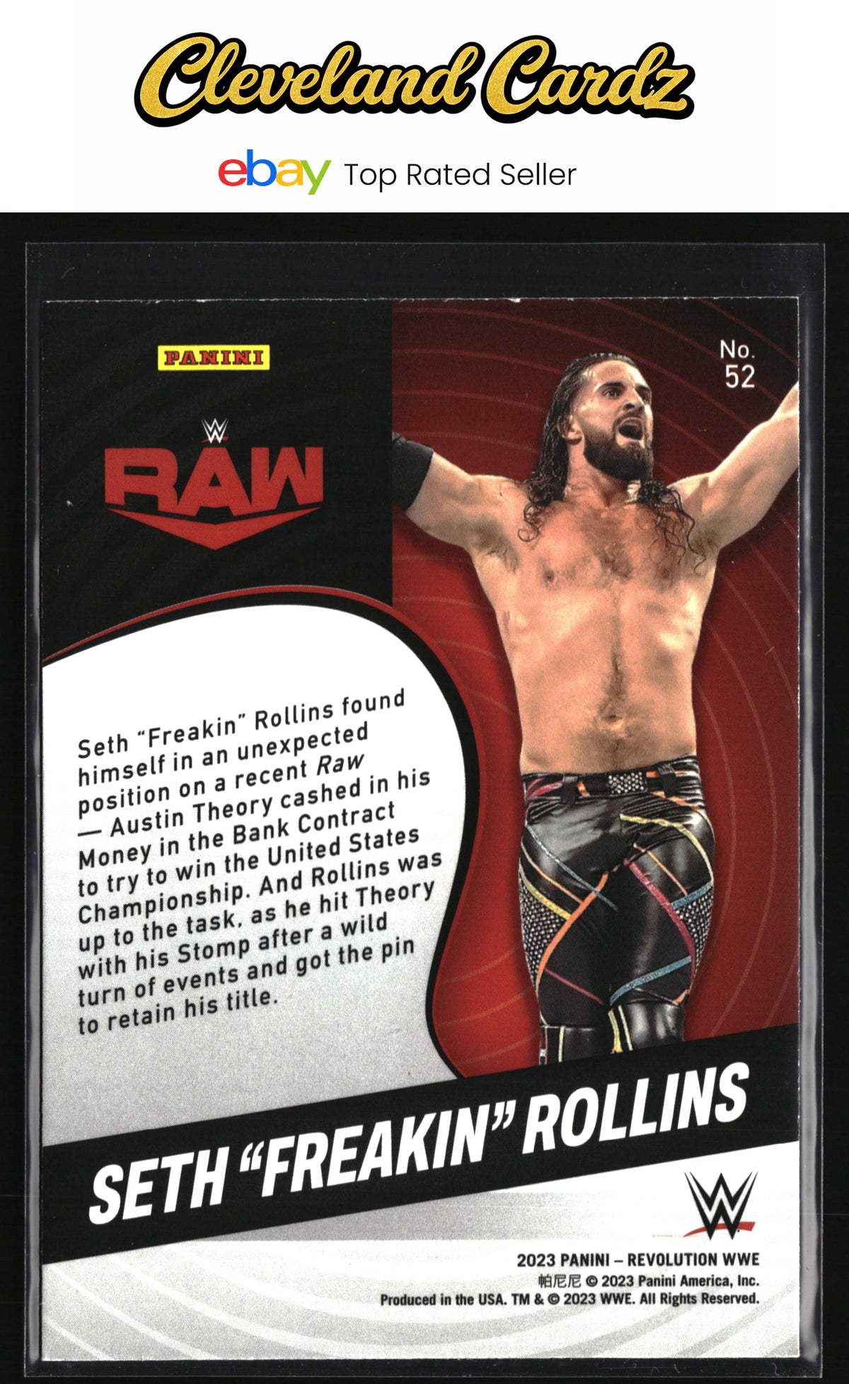 2023 Panini Revolution WWE #52 Seth "Freakin" Rollins