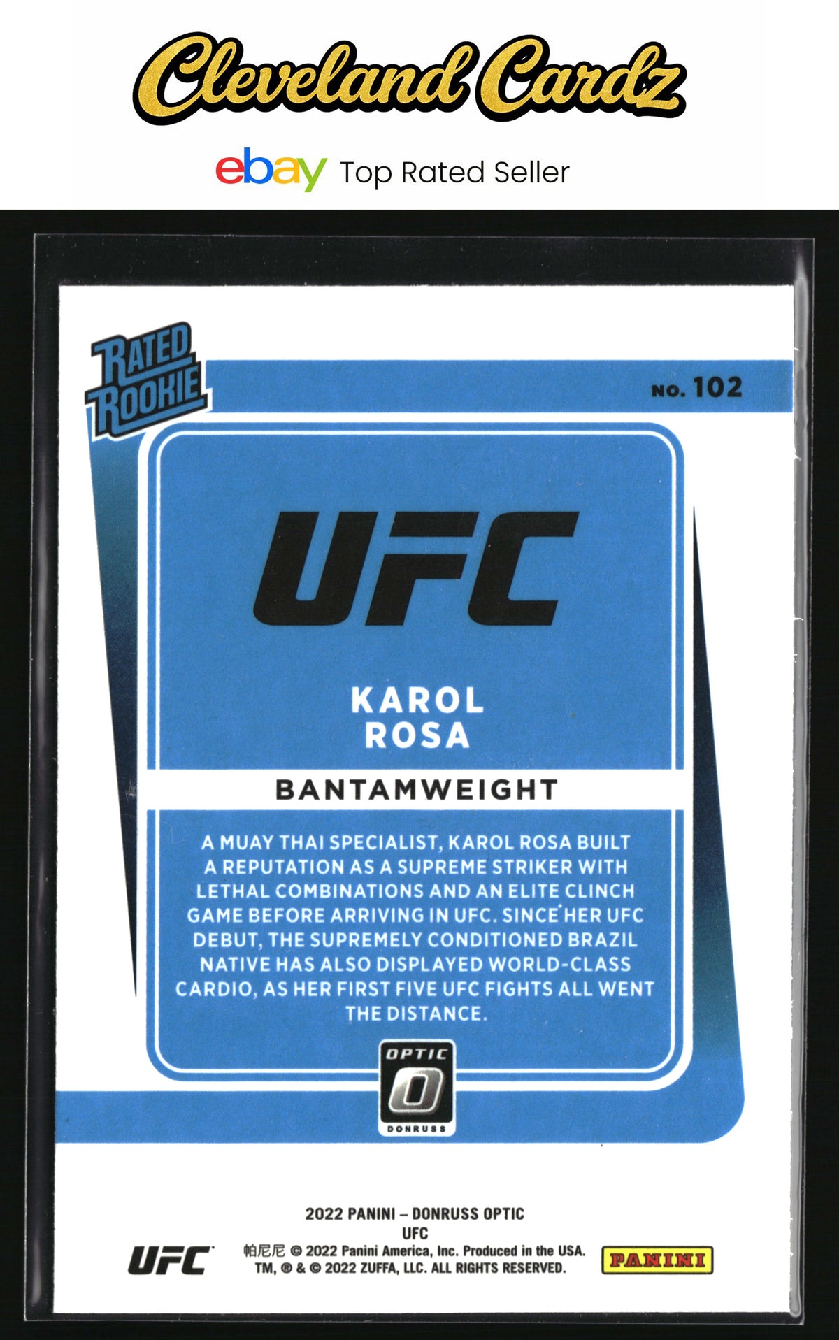 2022 Donruss Optic UFC #102 Karol Rosa